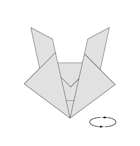 簡単かわいい 折り紙の うさぎの顔 折り方 作り方 折り紙japan