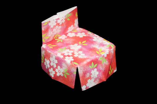 簡単な椅子 イス の折り紙 立体イスの折り方 作り方 簡単8ステップ 折り紙japan