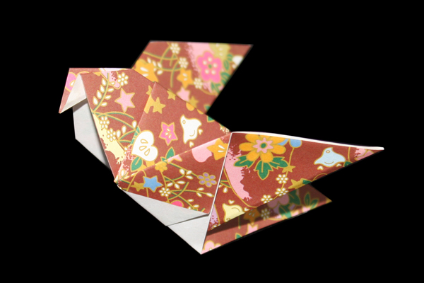 ハト の折り紙 折り方１ 鳥シリーズ 折り紙japan