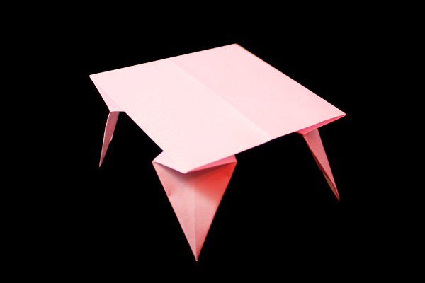 折り紙の 机 テーブル 簡単な折り方 作り方 折り紙japan