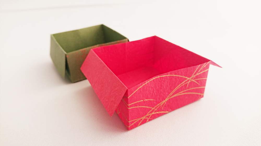 足つき飾り箱 三方 さんぽう の折り方 作り方 折り紙 折り紙japan