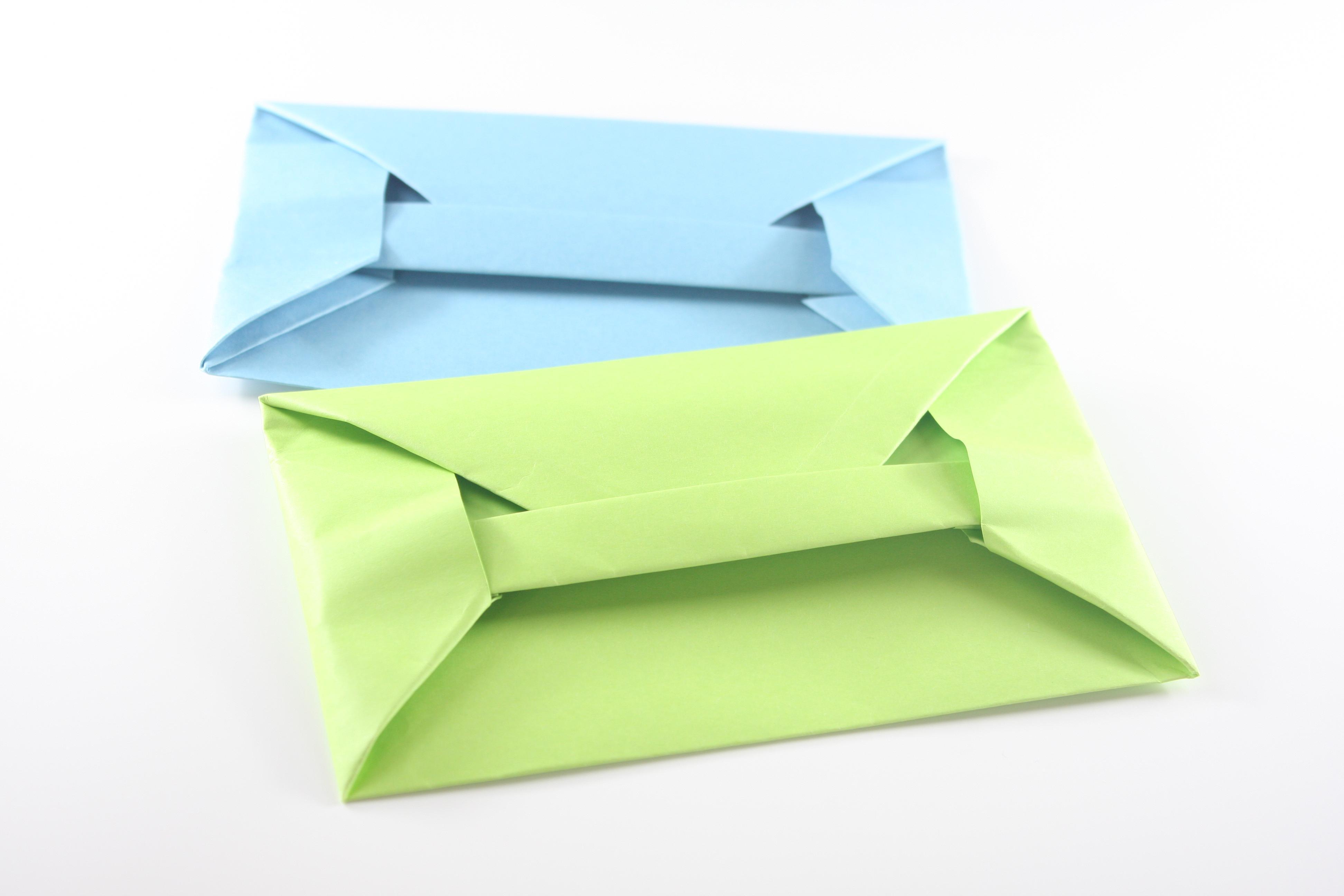用紙で作る簡単 封筒 の折り方 作り方 長方形型封筒 折り紙japan