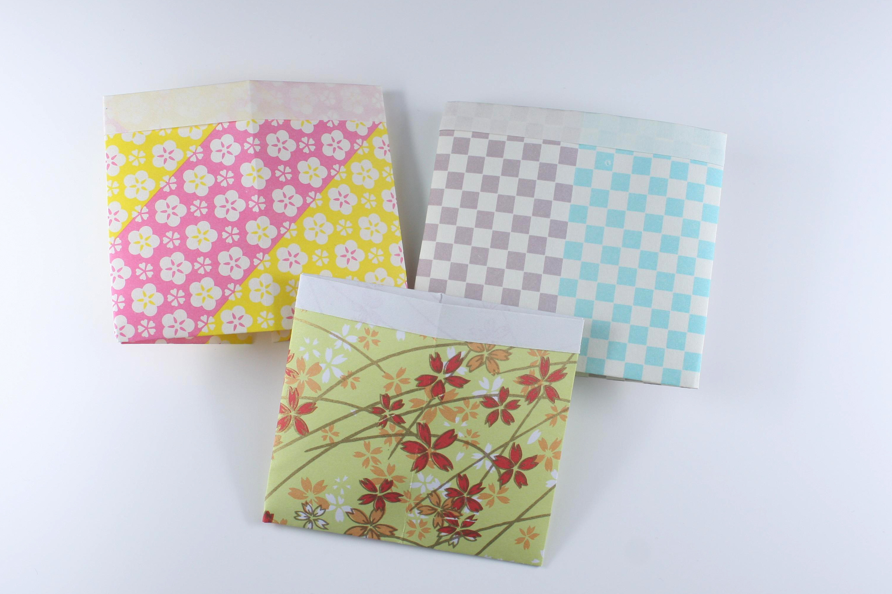 便利でかわいい 封筒 ポチ袋 の折り方 長方形型 折り紙 用紙 折り紙japan