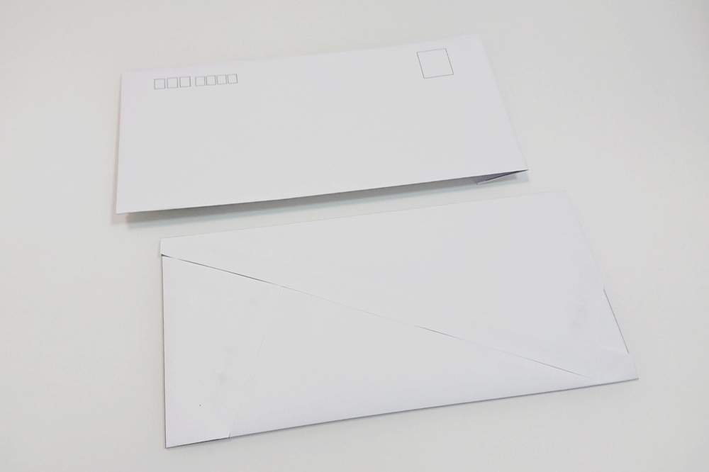 A4用紙とのりで作る封筒 テンプレート 無料ダウンロード 印刷