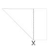 How to make an A4 / NewsPaper to a Square Paper | Easy 4 Steps | ORIGAMI