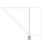 How to make an A4 / NewsPaper to a Square Paper | Easy 4 Steps | ORIGAMI