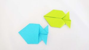 How to make an origami Fish | Paper Crafts Instructions and Diagram
