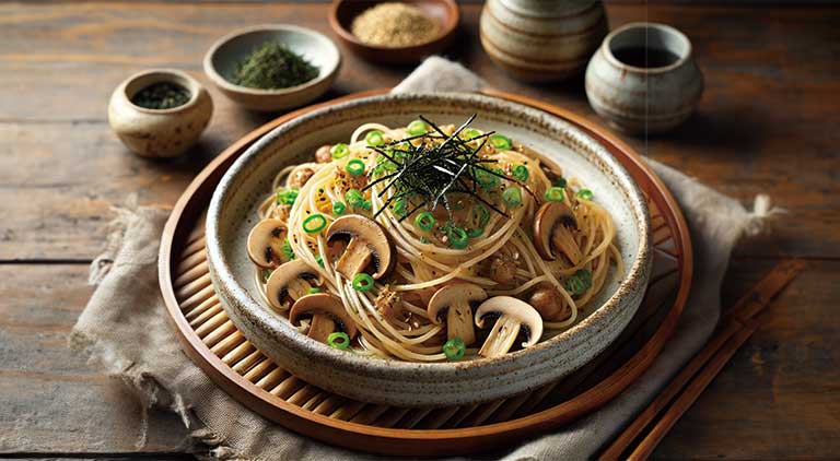 Japanese-Style Mushroom Pasta with Soy Sauce: A Quick & Easy Recipe