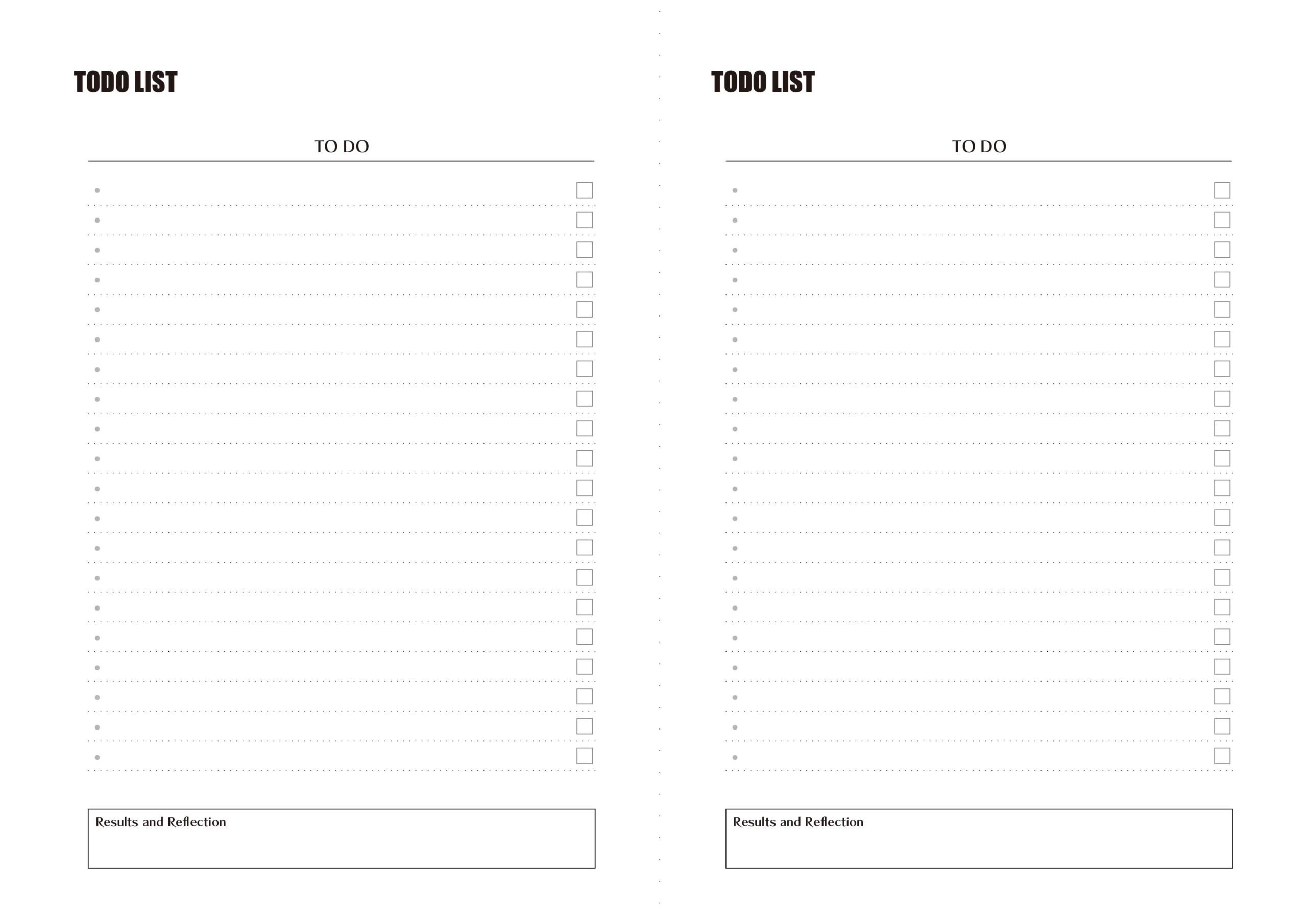 Lista de tareas simple y gratuita – Plantilla imprimible en formato A4