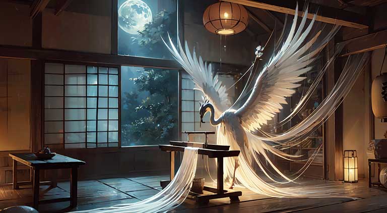 The Grateful Crane | Japanese Folktale – A Tale of Tradition and Mystery